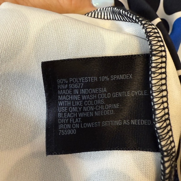 Worthington Polka Dot Print Sleeveless Stretch Sheath Dress Women’s Size Small - Picture 7 of 7